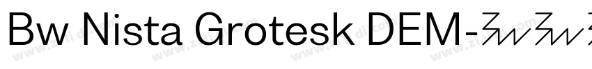 Bw Nista Grotesk DEM字体转换